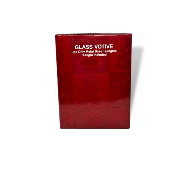 Celebrate The Season Glass Votive Original Box 1990s - Picture 10 of 11
